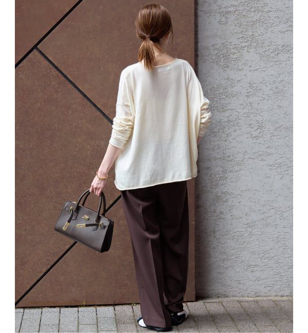 SLOBE IENA「パウダーツイルイージーテーパードパンツ」|その他|