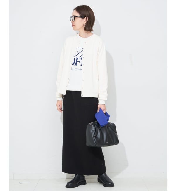 SLOBE IENA「《WEB限定/追加》フライスパールボタンカーディガン」|カーディガン|