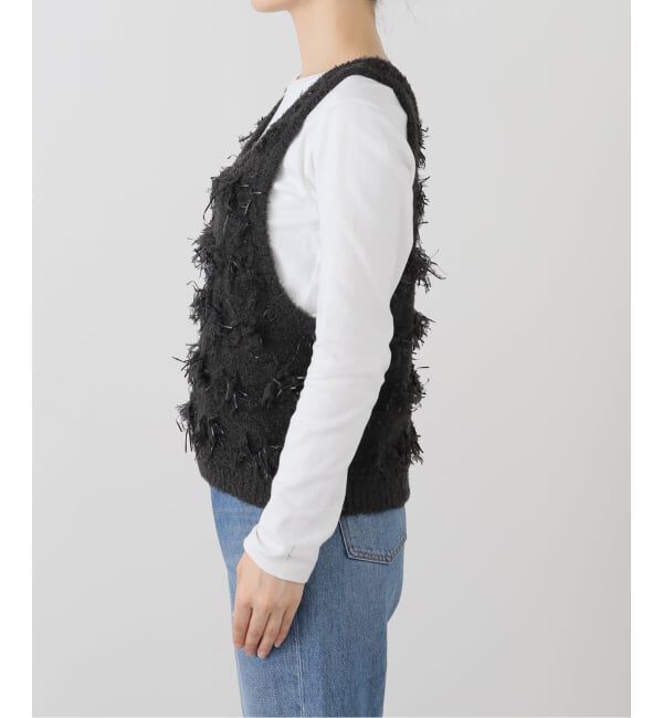 SLOBE IENA「フリンジタンクトップ」|ニット・セーター|