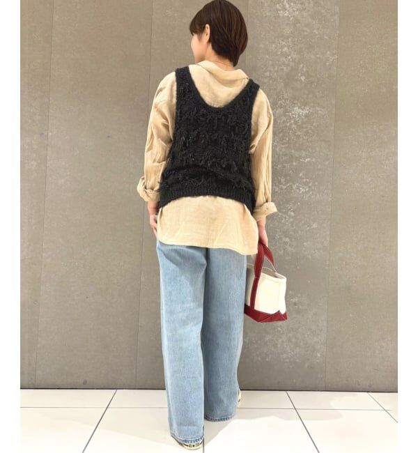 SLOBE IENA「フリンジタンクトップ」|ニット・セーター|