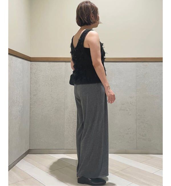 SLOBE IENA「フリンジタンクトップ」|ニット・セーター|