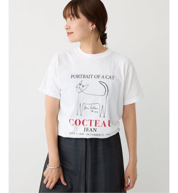 IENA「THE CULTURE CODE &times; Jean Cocteau 別注 CAT Tシャツ」|Tシャツ・カットソー|