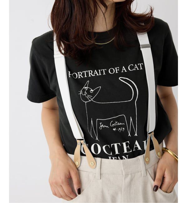 IENA「THE CULTURE CODE &times; Jean Cocteau 別注 CAT Tシャツ」|Tシャツ・カットソー|