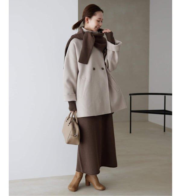 SLOBE IENA「《WEB限定/追加》ウォッシャブルスムース ニットワンピース」|ワンピース|