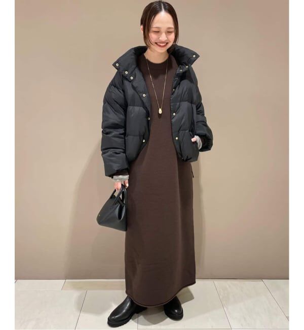 SLOBE IENA「《WEB限定/追加》ウォッシャブルスムース ニットワンピース」|ワンピース|