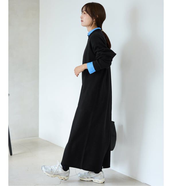 SLOBE IENA「《WEB限定/追加》ウォッシャブルスムース ニットワンピース」|ワンピース|