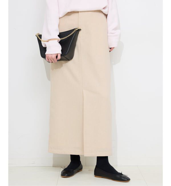 SLOBE IENA「ツイードリラックスIラインスカート」|スカート|