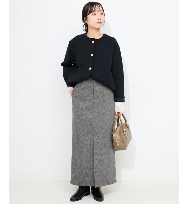 SLOBE IENA「ツイードリラックスIラインスカート」|スカート|