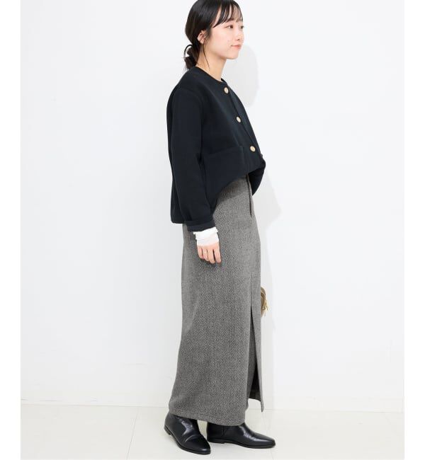 SLOBE IENA「ツイードリラックスIラインスカート」|スカート|