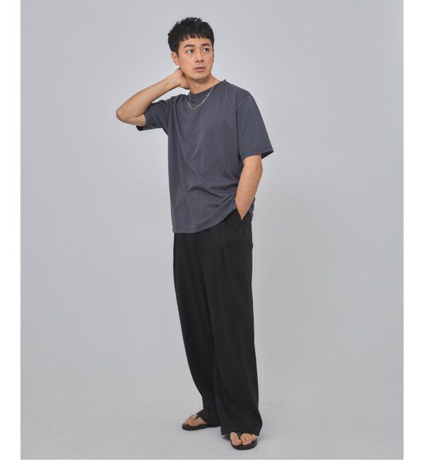 EDIFICE「E. SILK MIX JQ NECK Tシャツ」|Tシャツ・カットソー|