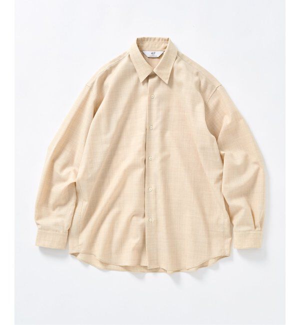 417 EDIFICE「LE JAPON Akita レギュラーウールシャツ」|シャツ・ブラウス|