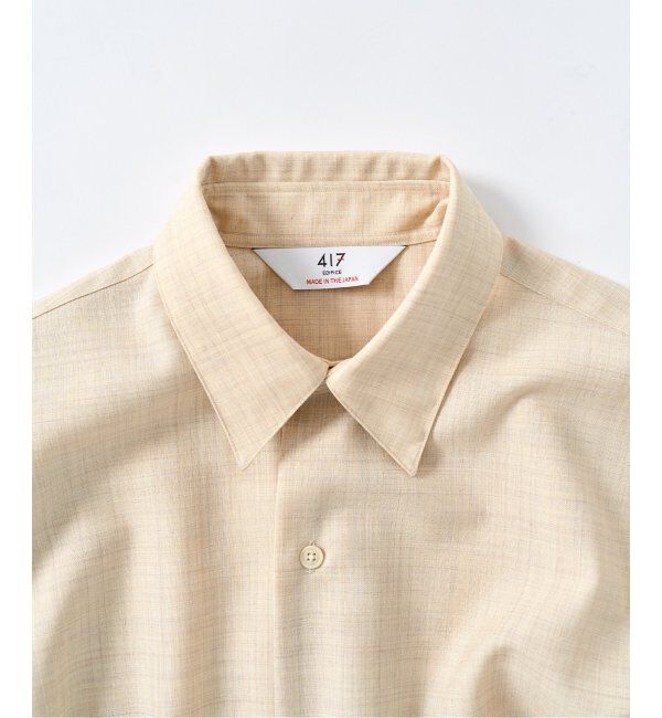417 EDIFICE「LE JAPON Akita レギュラーウールシャツ」|シャツ・ブラウス|