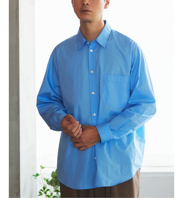 EDIFICE「Japan made 200/2 ポプリン シャツ」|シャツ・ブラウス|ブルー