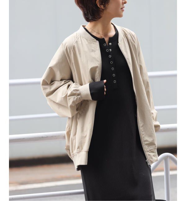 JOURNAL STANDARD relume「《追加》ウォッシャブルナイロンダブルジップMA-1」|ブルゾン・スタジャン|