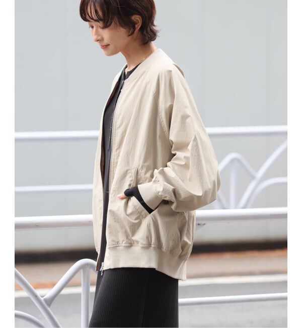 JOURNAL STANDARD relume「《追加》ウォッシャブルナイロンダブルジップMA-1」|ブルゾン・スタジャン|