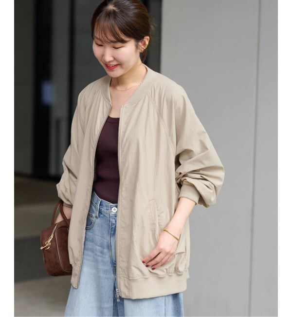 JOURNAL STANDARD relume「《追加》ウォッシャブルナイロンダブルジップMA-1」|ブルゾン・スタジャン|