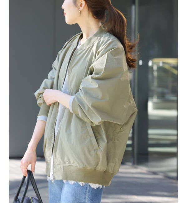 JOURNAL STANDARD relume「《追加》ウォッシャブルナイロンダブルジップMA-1」|ブルゾン・スタジャン|