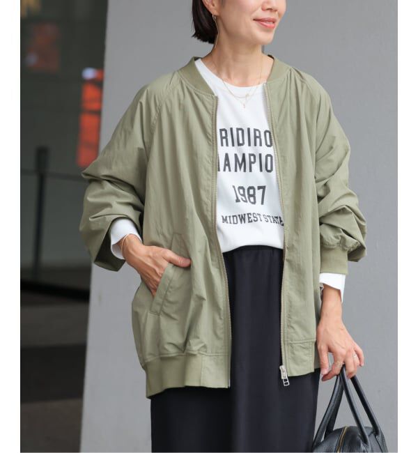 JOURNAL STANDARD relume「《追加》ウォッシャブルナイロンダブルジップMA-1」|ブルゾン・スタジャン|