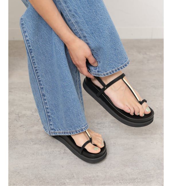 JOURNAL STANDARD relume「《予約》［26SS新作］RELUME  プレートサンダル」|サンダル|ブラック