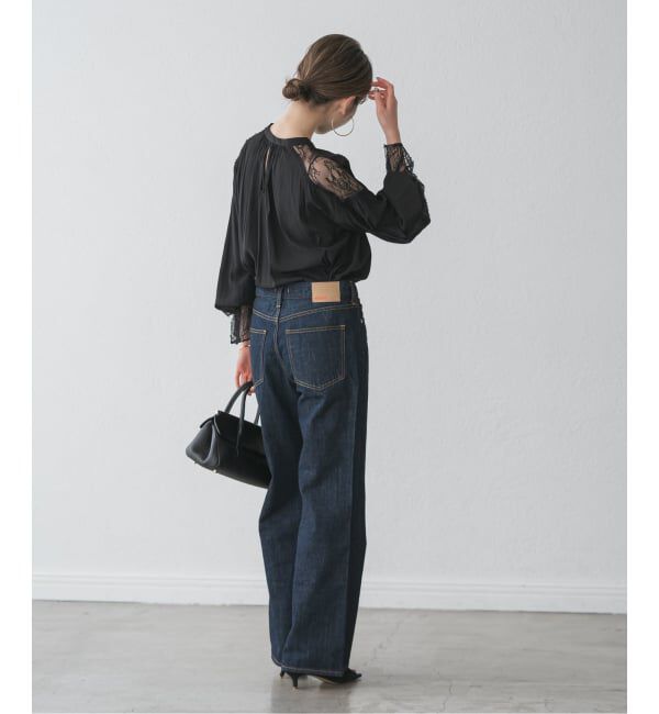 NOBLE「レーストリミングフリルカフスブラウス」|シャツ・ブラウス|