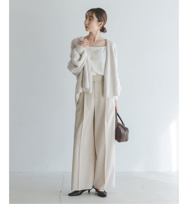 NOBLE「FOX/Caファーニットカーディガン」|カーディガン|