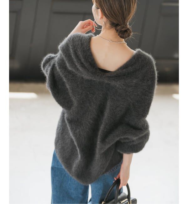 NOBLE「FOX/Caファーニットカーディガン」|カーディガン|