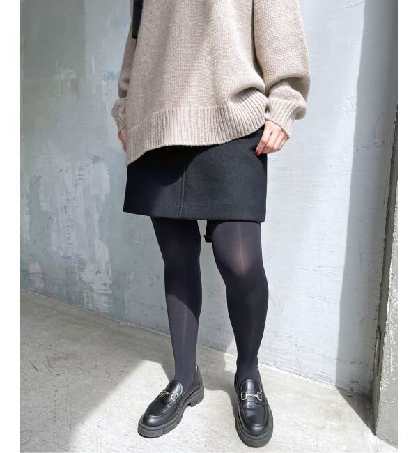 Spick and Span「《追加》メルトンAラインミニスカート」|スカート|