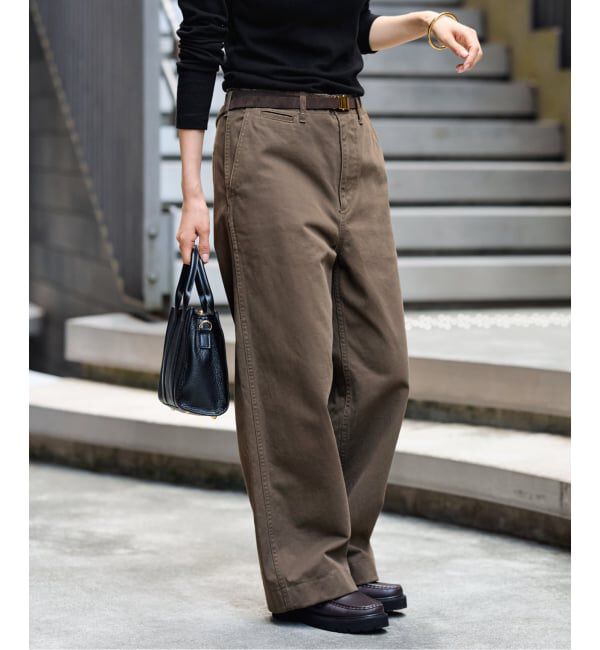 FRAMeWORK「≪追加≫OVER SIZED CHINO パンツ」|チノ|