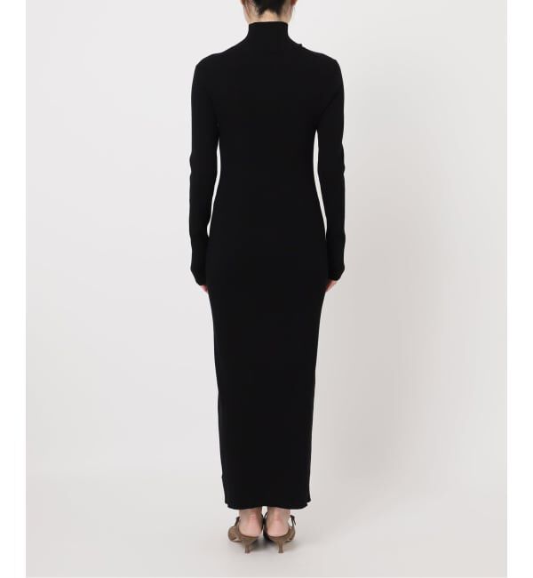 NOBLE「《WEB限定カラー・追加》RY/PLリブハイネックロングワンピース」|ワンピース|