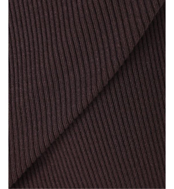 NOBLE「《WEB限定カラー・追加》RY/PLリブハイネックロングワンピース」|ワンピース|