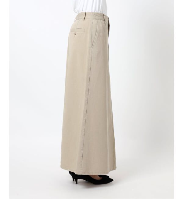 Spick and Span「《予約》ウォッシュドツイルナロースカート」|スカート|