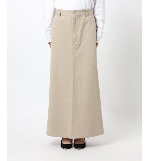 Spick and Span「《予約》ウォッシュドツイルナロースカート」|スカート|