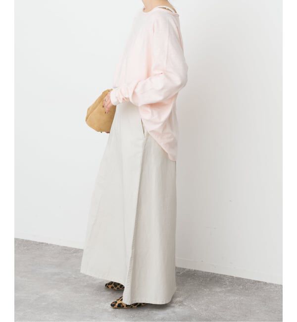 Spick and Span「《予約》ウォッシュドツイルナロースカート」|スカート|