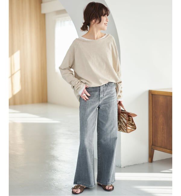 Spick and Span「《WEB限定 / 追加予約》コットンスラブクルーネックプルオーバー」|Tシャツ・カットソー|