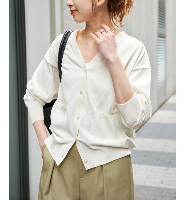 Spick and Span「《追加予約》コットンハイゲージカーディガン」|カーディガン|