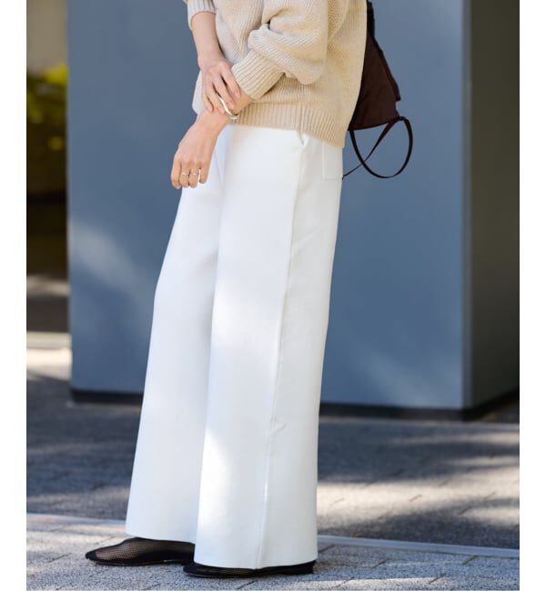 FRAMeWORK「≪予約≫スムースストレートパンツ」|その他|ホワイト