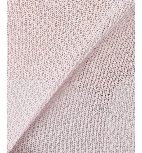 NOBLE「《WEB＆日本橋店限定・追加予約》ペーパーヤーン カノコBACK Vプルオーバー」|ニット・セーター|