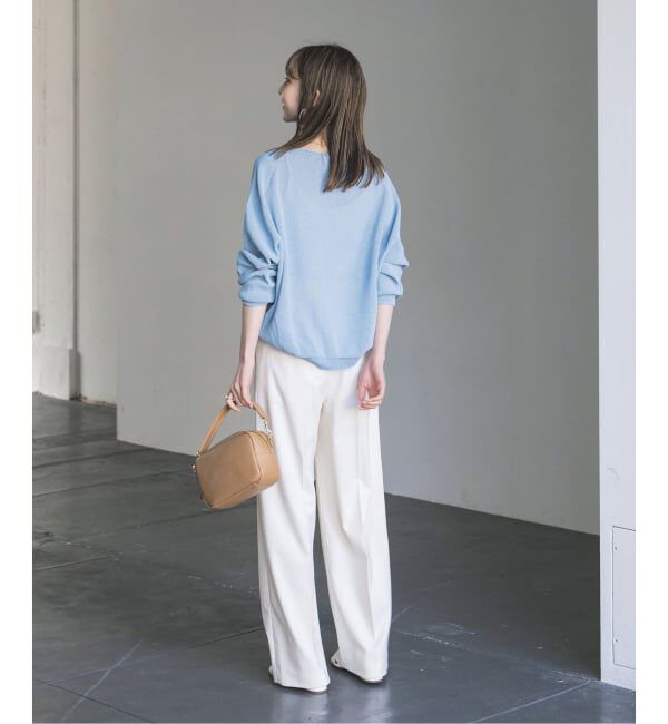 NOBLE「《WEB限定追加予約》ペーパーヤーン裏天竺プルオーバー」|ニット・セーター|