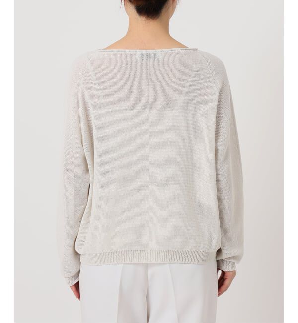 NOBLE「《WEB限定追加予約》ペーパーヤーン裏天竺プルオーバー」|ニット・セーター|