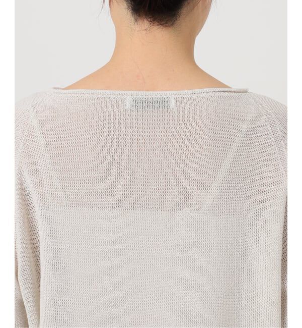 NOBLE「《WEB限定追加予約》ペーパーヤーン裏天竺プルオーバー」|ニット・セーター|