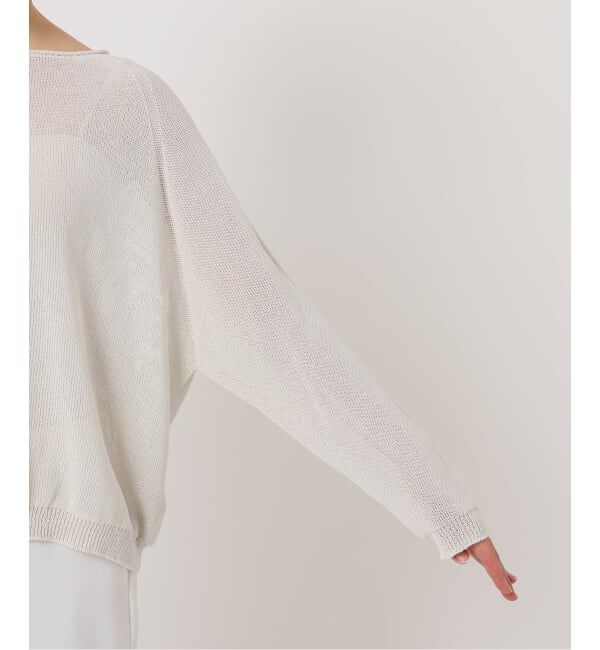 NOBLE「《WEB限定追加予約》ペーパーヤーン裏天竺プルオーバー」|ニット・セーター|