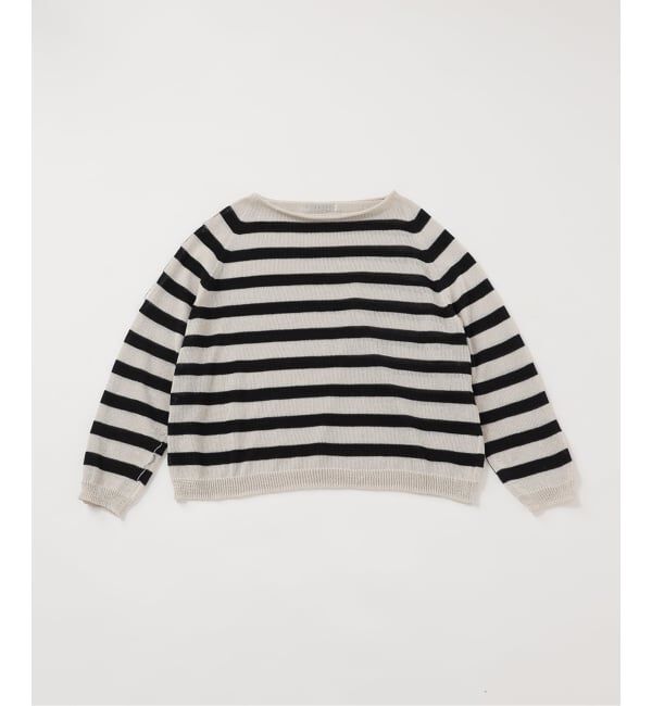 NOBLE「《WEB限定追加予約》ペーパーヤーン裏天竺プルオーバー」|ニット・セーター|