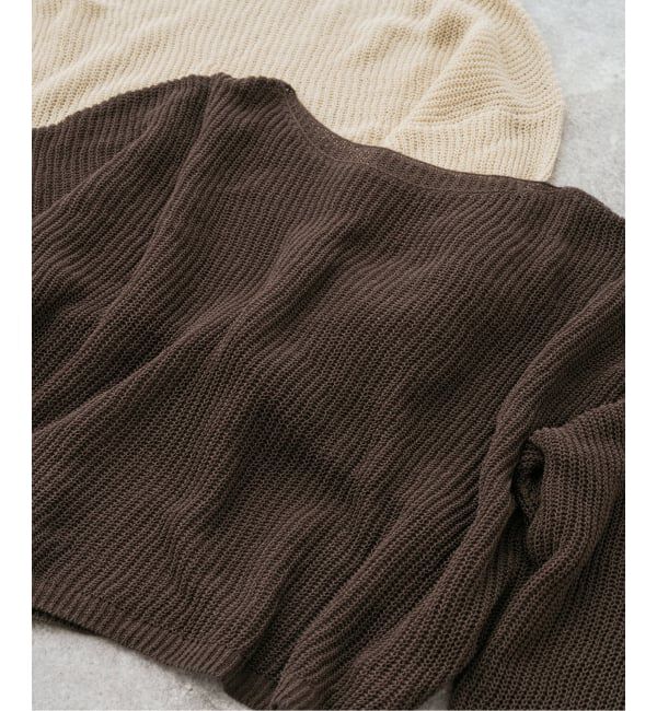 Spick and Span「《予約》ルーズニットプルオーバー」|ニット・セーター|ブラウン
