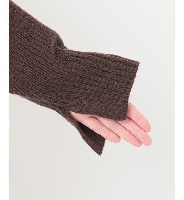  「【洗える】ファーグローブニットチュニック」|チュニック|