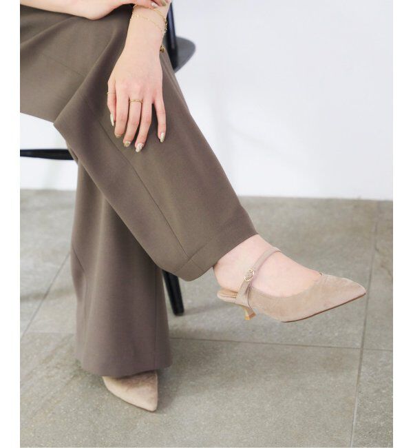  「4.5cmポインテッドストラップミュール」|パンプス|