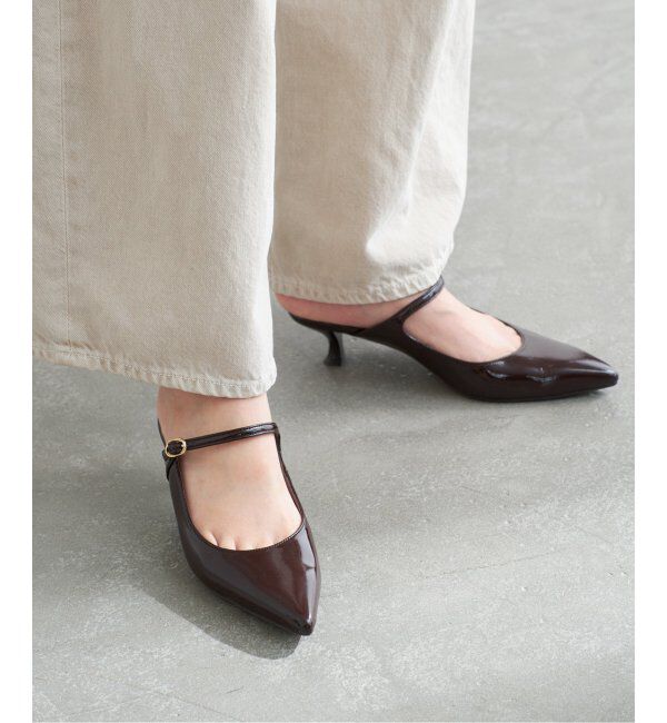  「4.5cmポインテッドストラップミュール」|パンプス|