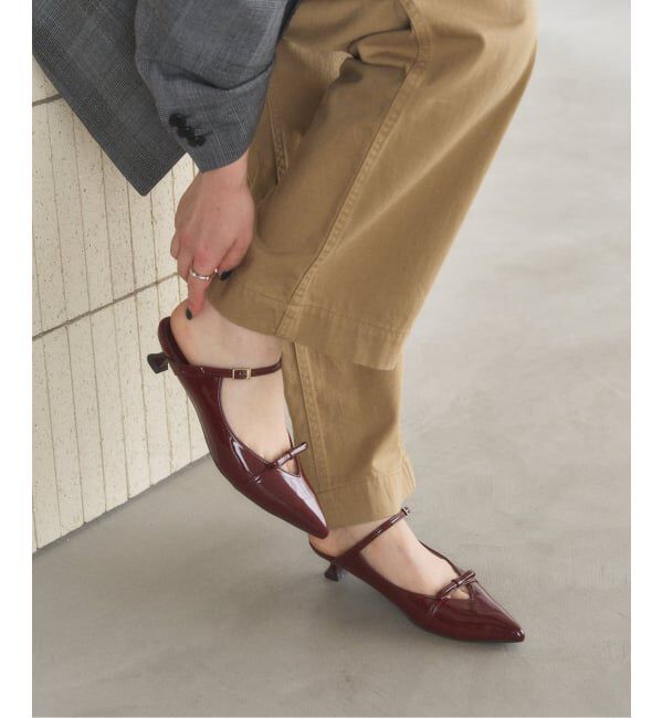  「3.5cmリボンストラップミュール」|パンプス|