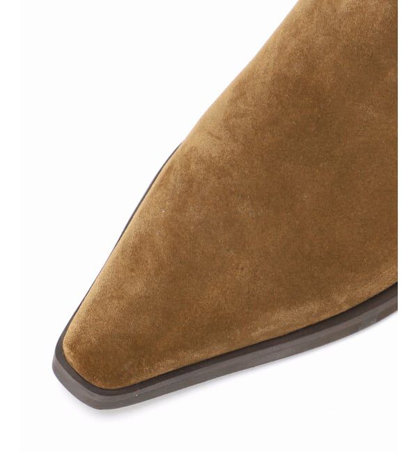  「《追加2》3.5cmレザーウエスタンブーツ」|ロングブーツ|