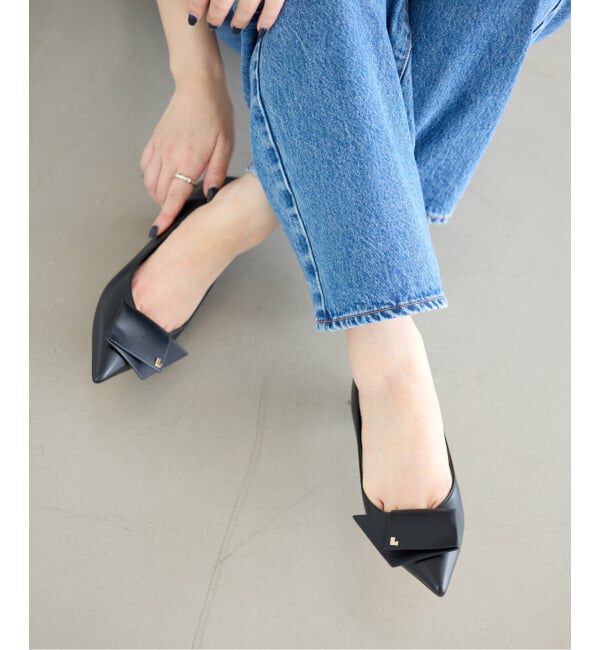  「《追加》3.5cmポインテッドLモチーフパンプス」|パンプス|