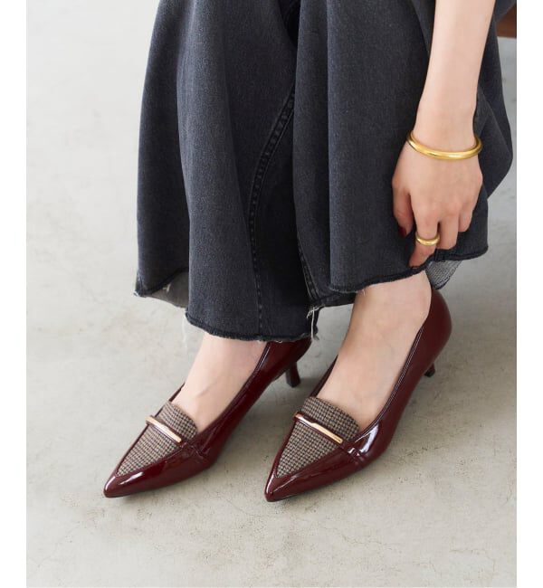  「5cmポインテッドローファーパンプス」|パンプス|